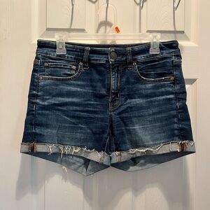 American Eagle Midi Blue Jean Shorts